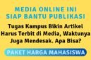 Media online ini memberikan solusi terbaik dengan jasa publikasi super hemat bagi mahasiswa. Hubungi WA Center: 0853 1555 7788. (Dok. Rilispers.com)