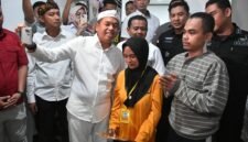 Usep pembeli motor hasil curian, akhirnya dibebaskan Kejari Sumedang melalui proses restorative justice (RJ) setelah menjalani dua bulan proses penahanan.( Dok.Hallojabar.com / Dody Nsh )