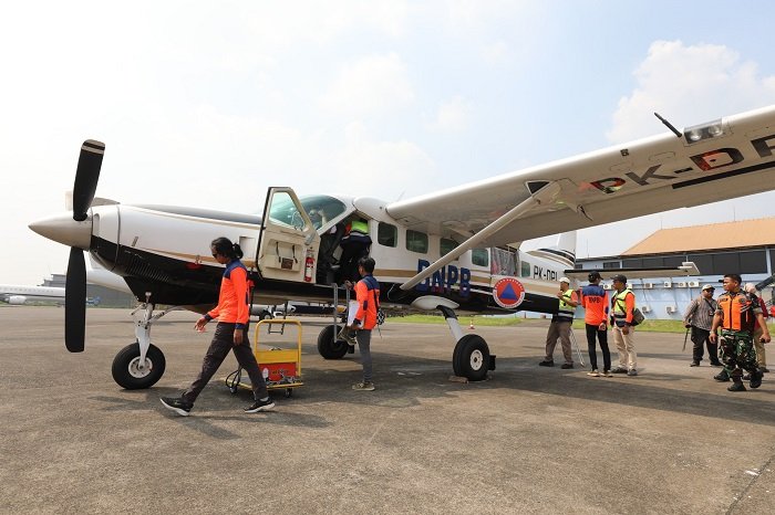 BNPB-BMKG alihkan hujan dari Jakarta ke laut. Penyemaian awan jadi strategi darurat banjir ekstrem. (Dok.BNPB)