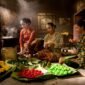 Berbagai ramuan jamu tradisional Indonesia dengan bahan-bahan alami seperti kunyit, jahe, dan temulawak siap disajikan, menunjukkan kekayaan warisan herbal Nusantara. Minuman sehat ini kian digemari sebagai pilihan gaya hidup modern.